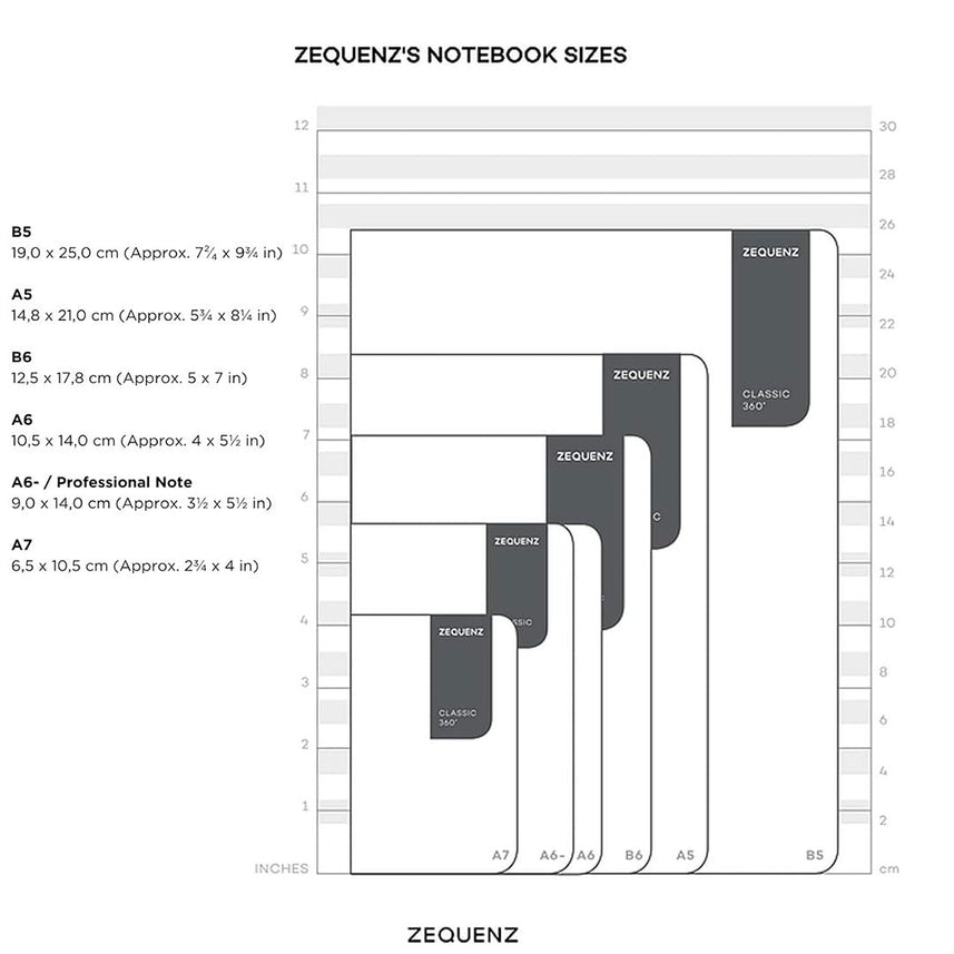 Zequenz Signature Classic A7 Ruled Notebook – Red - penpencilink