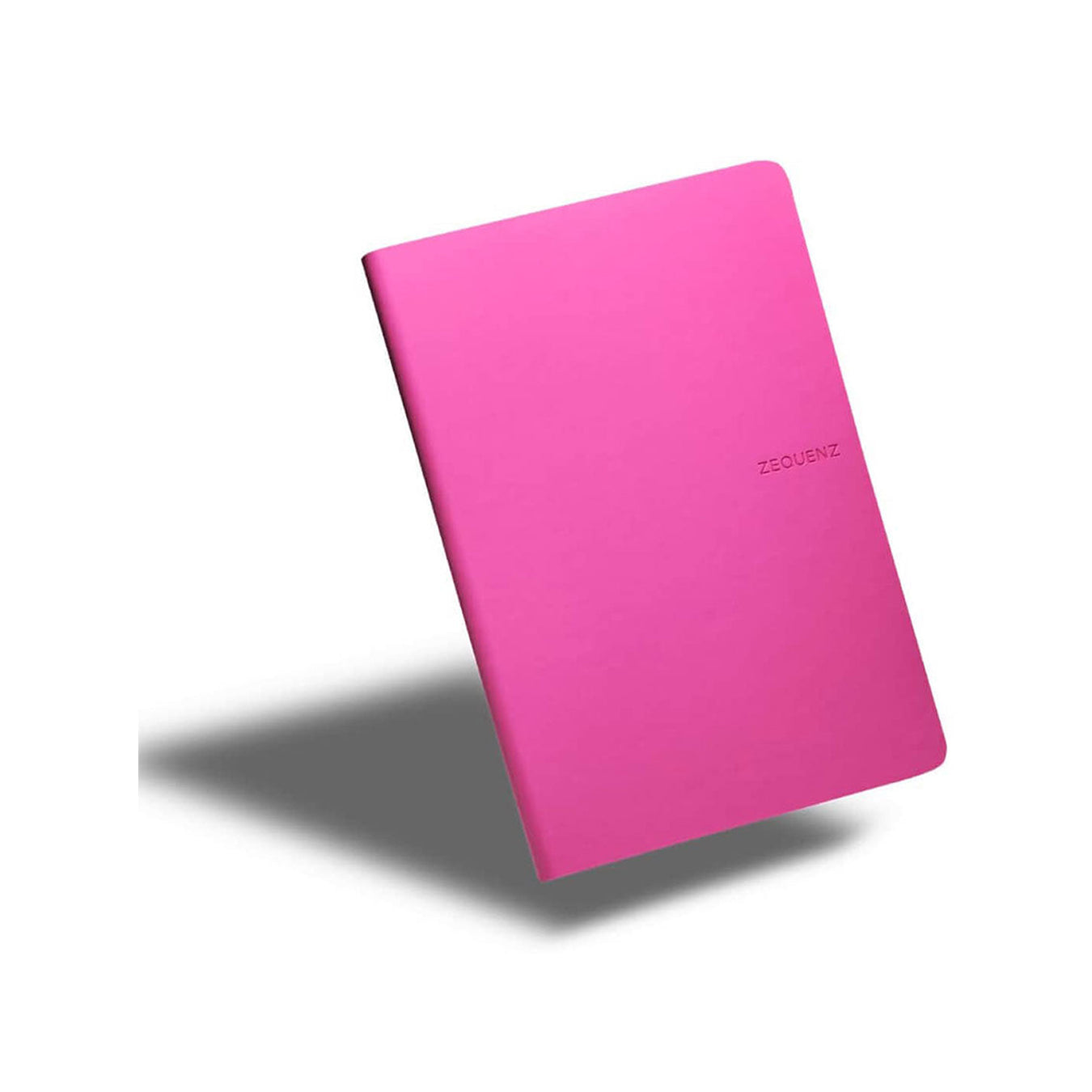 Zequenz A5 Size Magenta Pink Slim Notebook Dotted Acid Free Paper 200 Pages 80GSM 360 Degree Flexibility 100% Handmade Fountain Pen Friendly Color Series Bookmark Included