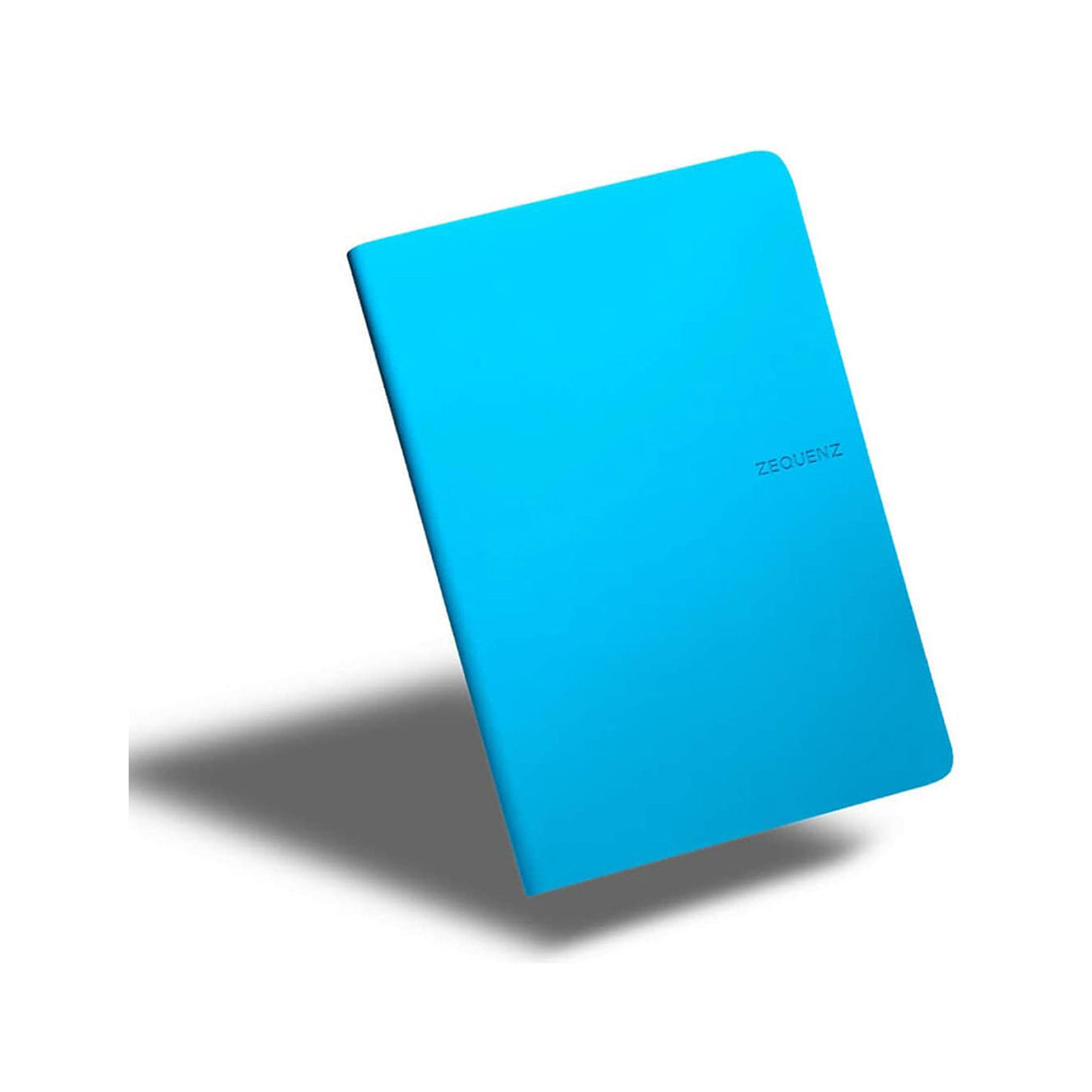 Zequenz A5 Size Ocean Blue Slim Notebook Dotted Acid Free Paper 200 Pages 80GSM 360 Degree Flexibility 100% Handmade Fountain Pen Friendly Color Series Bookmark Included