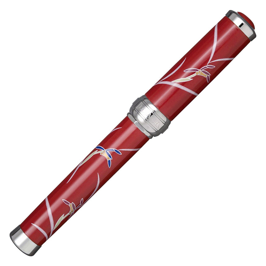 Arita Ware 400th Anniversary Fountain Pen Venetian Red Orchid [Silver] (manufactured by Koransha)