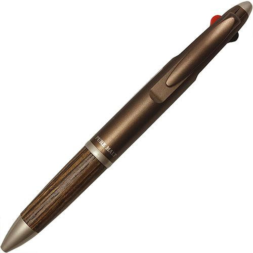 Mitsubishi Pencil | Multi-Functional Pen | 0.7mm | 2+S | Pure Malt | Wood Grip