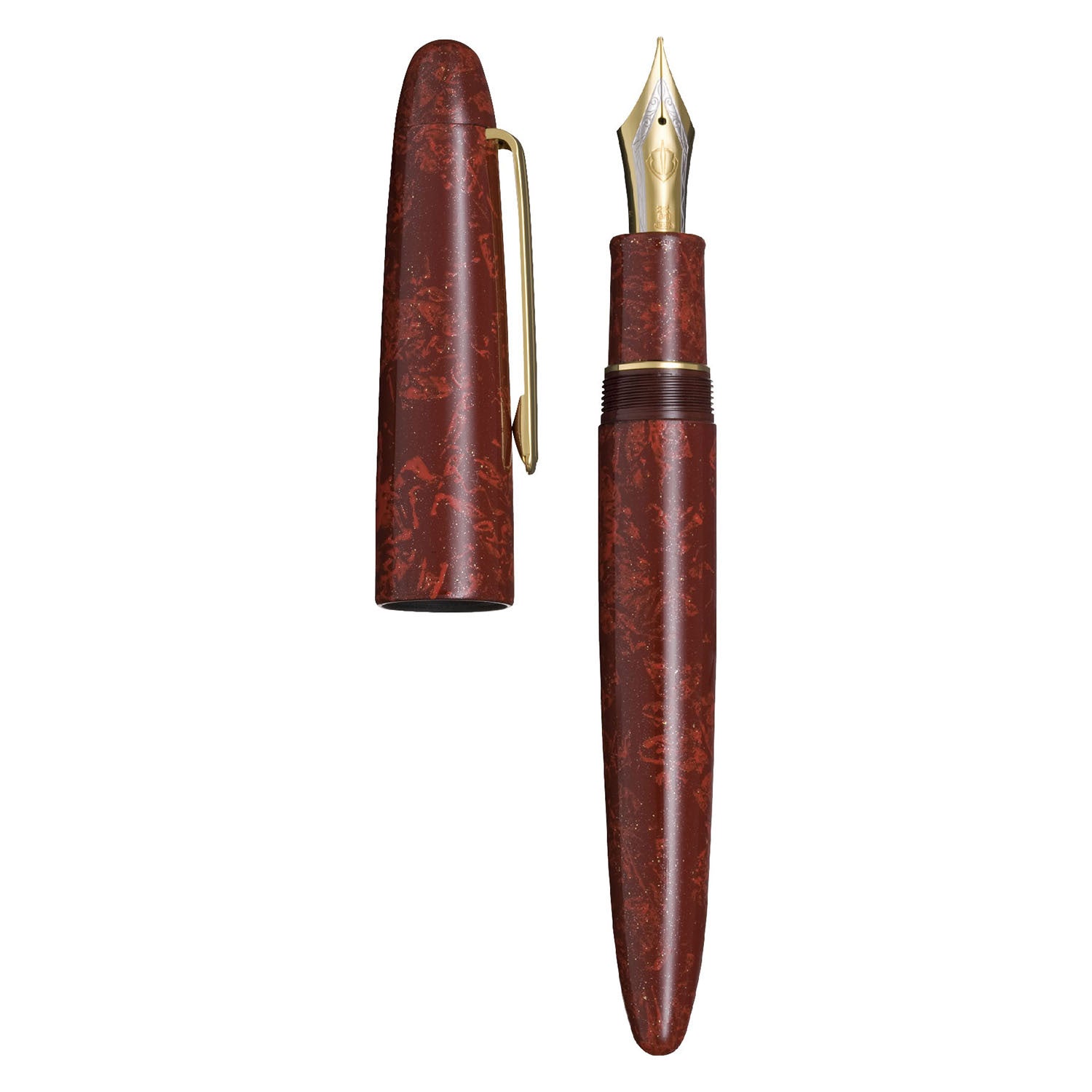 Traditional lacquer art Iromiyabi fountain pen