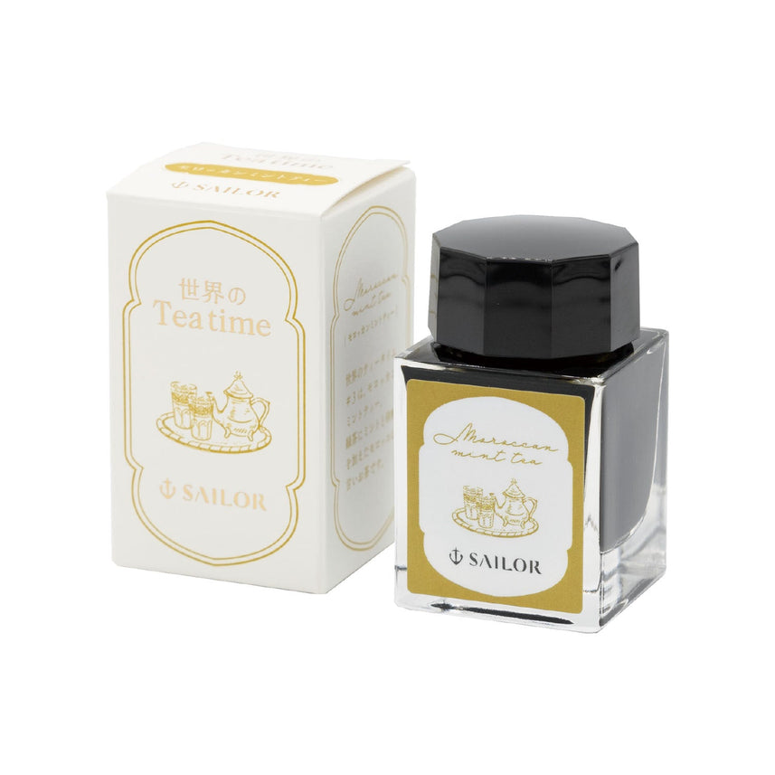 Tea time around the world Moroccan mint tea bottle ink for fountain pens