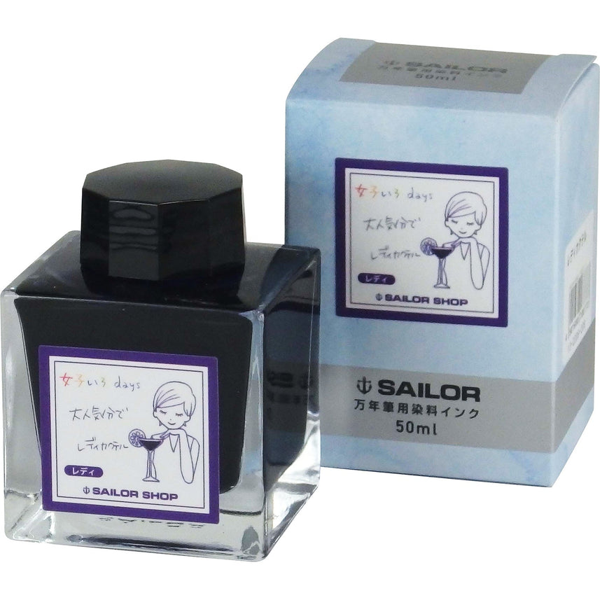 [Sailor Shop Original] Fountain pen bottle ink “Joshi Iro days”