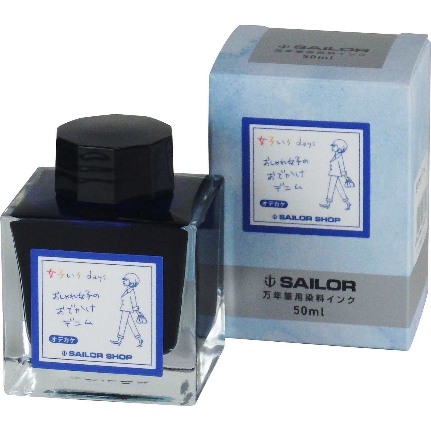 [Sailor Shop Original] Fountain pen bottle ink “Joshi Iro days”