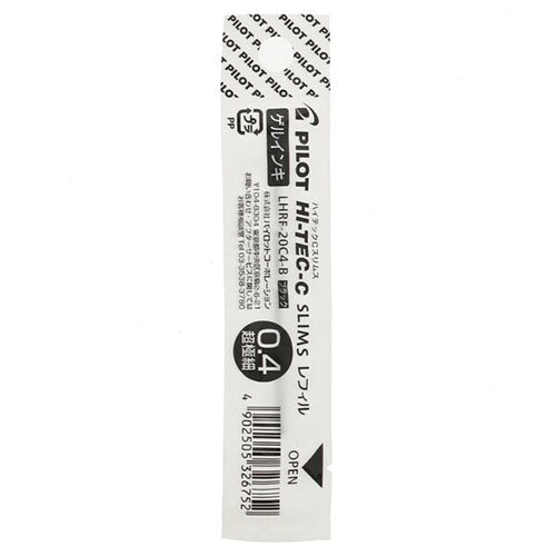 Pilot Ballpoint Pen Refill - LHRF-20C4-B/R/L (0.4mm) - For HI-TEC-C Slims