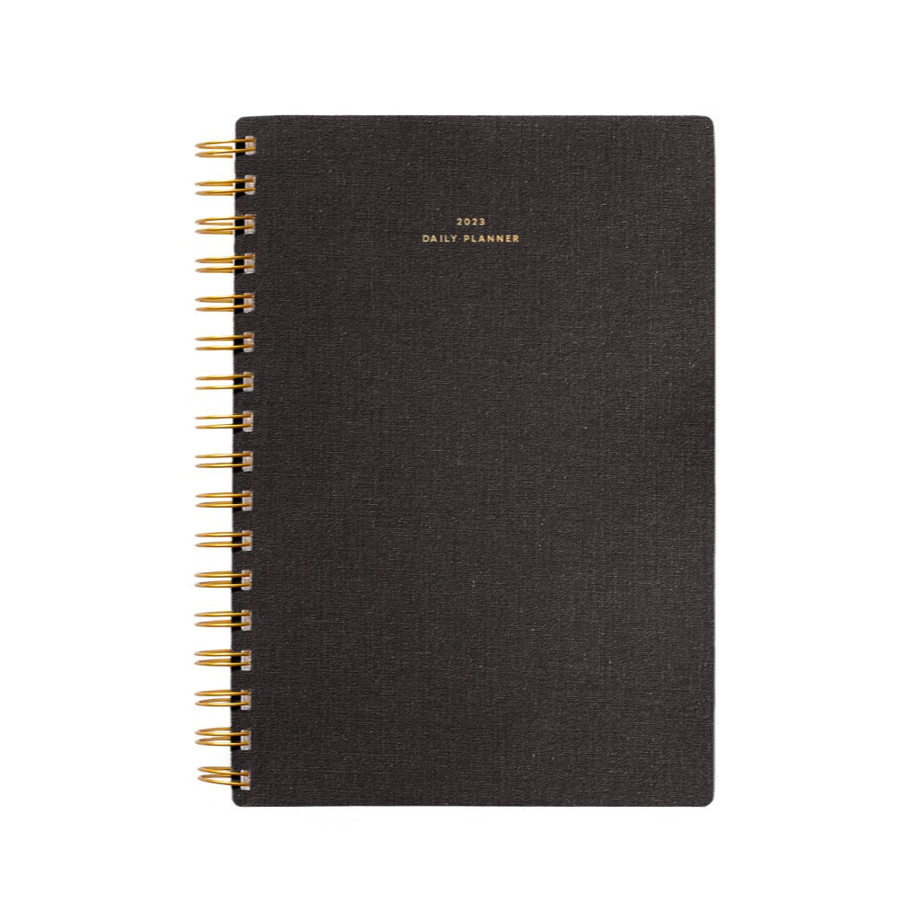 2023 Charcoal Grey Daily Planner
