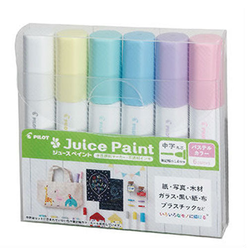 Pilot Marker Pen Juice Paint Pastel Color - 1.4mm - 6 Colors Set