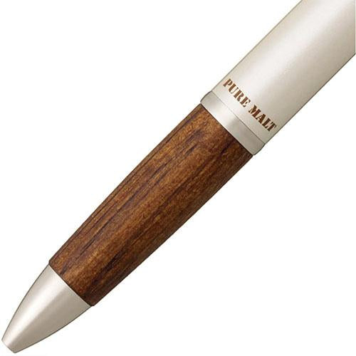 Mitsubishi Pencil | Multi-Functional Pen | 0.7mm | 2+S | Pure Malt | Wood Grip