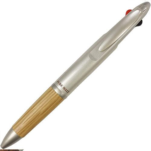 Mitsubishi Pencil | Multi-Functional Pen | 0.7mm | 2+S | Pure Malt | Wood Grip