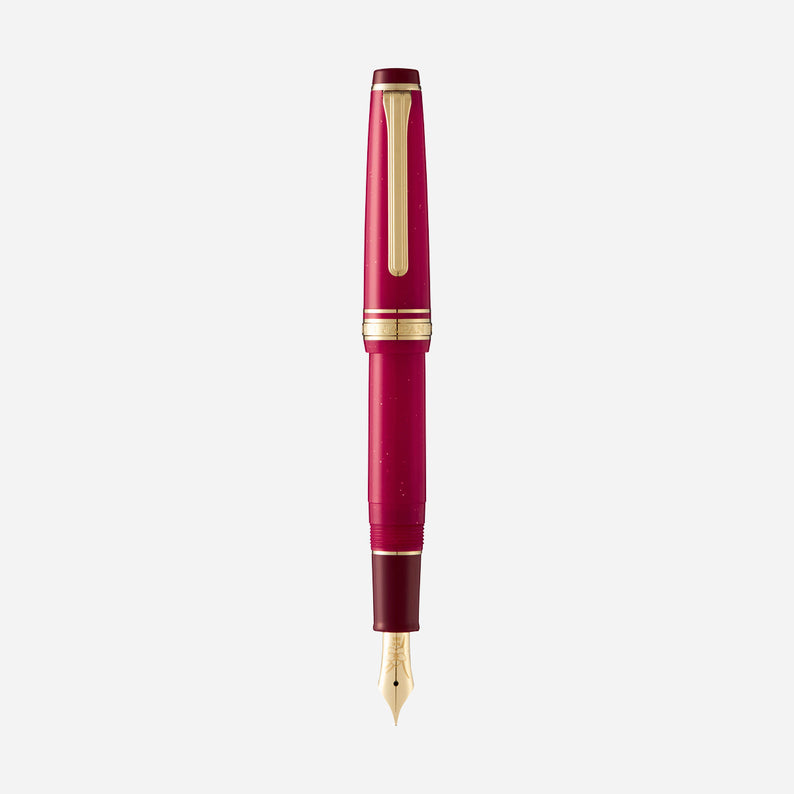 Ancora Birthstone x Birth Flower Fountain Pen January Garnet/Cymbidium