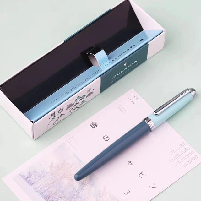 Moonman Youth Bright Metal Slim Fountain Pen - SCOOBOO - MQC-0516F - Fountain Pen